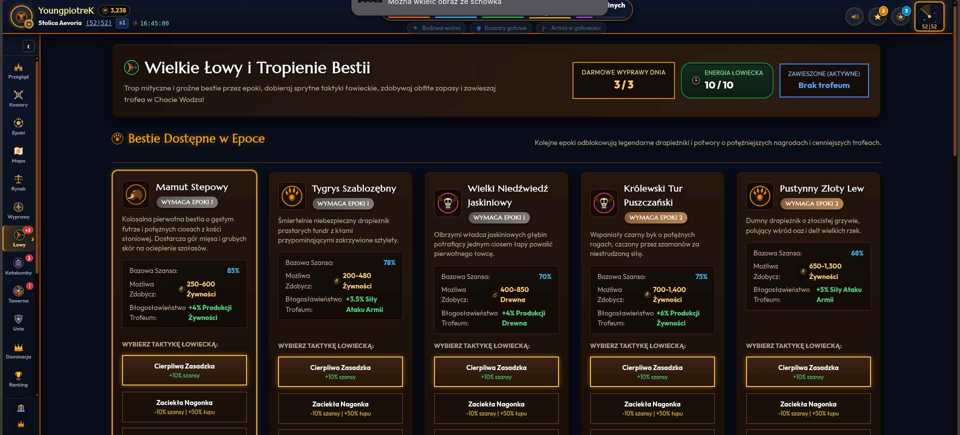 Aevoria – niezależna polska gra MMO RTS z Tawerną i Księgą Misji