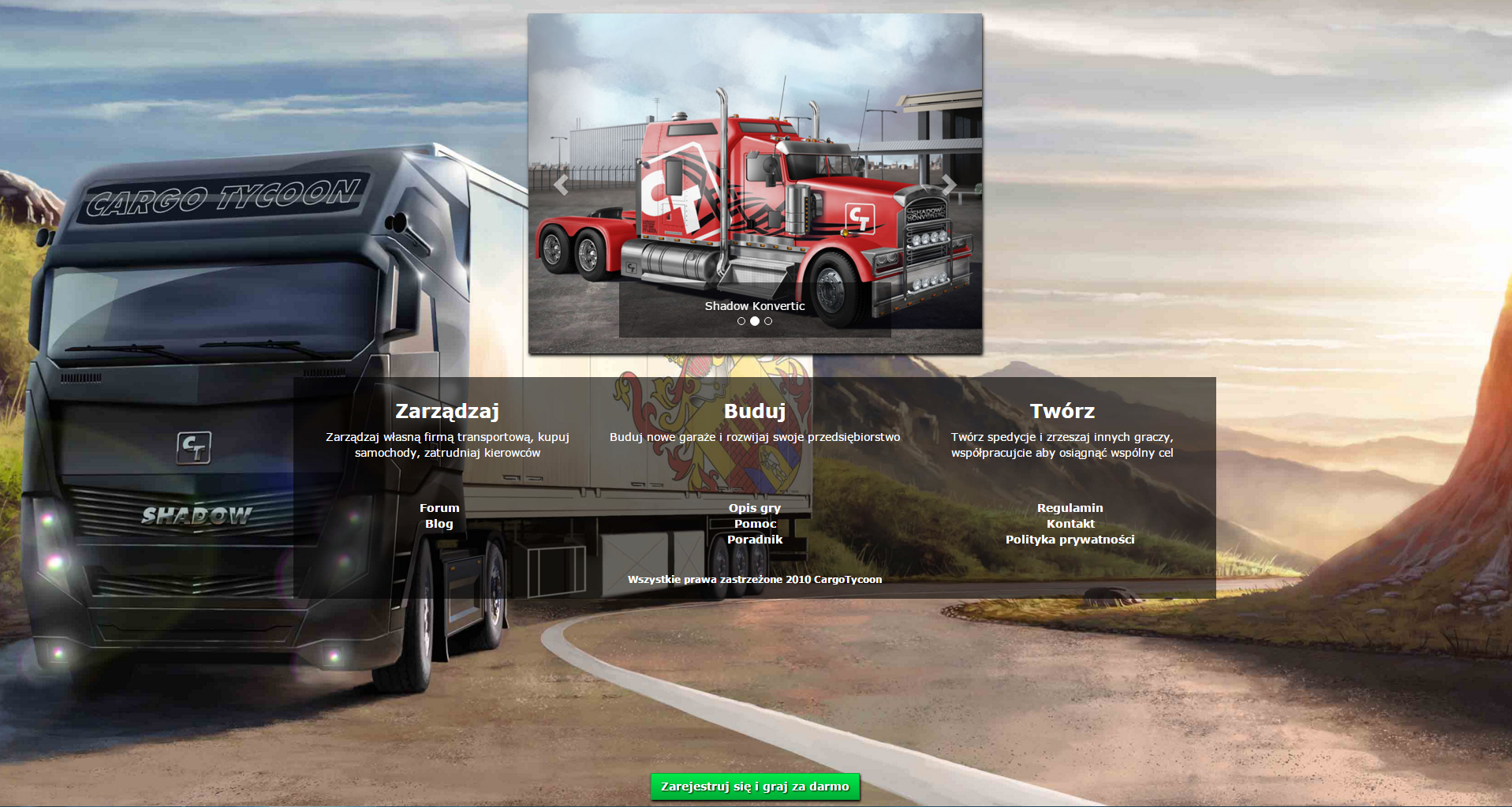 CargoTycoon - darmowa gra ekonomiczna transport tiry logistyka