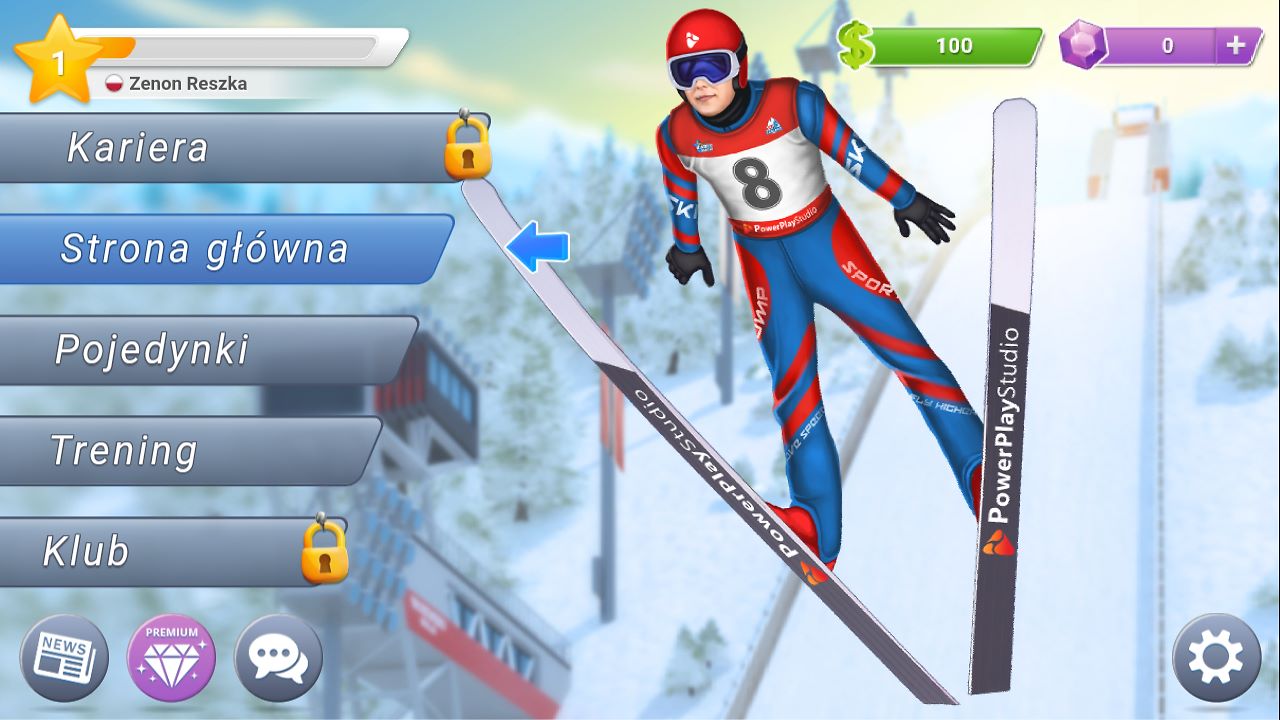 Ski Jump Mania 3 gra skoki narciarskie - ski jumping