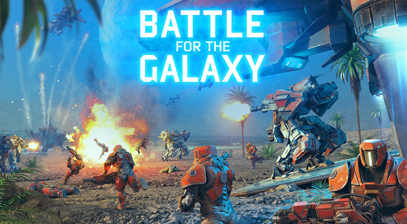 Battle for the Galaxy futurystyczna strategia gra roboty
