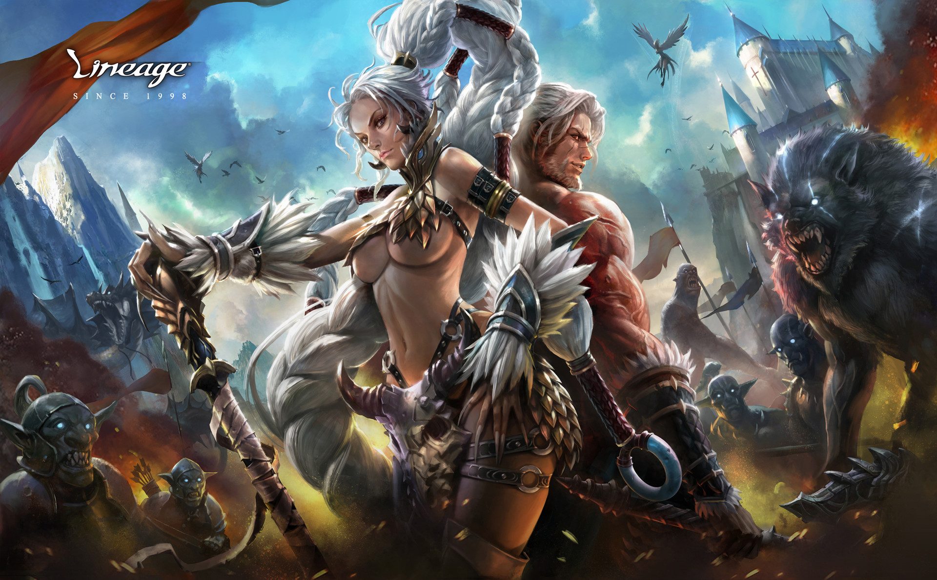 Lineage - gra MMORPG fantasy - klasyka gier - retro gry