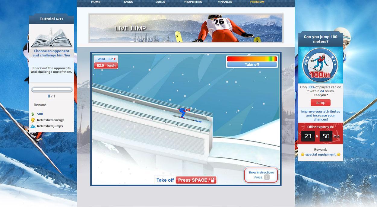 Ski Jump Mania 3 - ski online skoki narciarskie gra