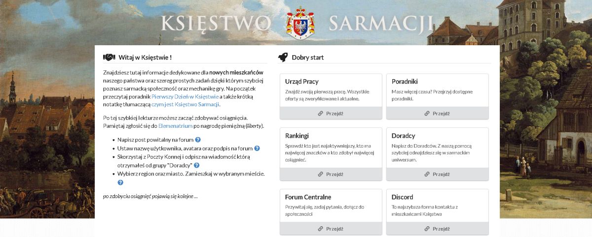 Księstwo Sarmacja wirtualne państwo online