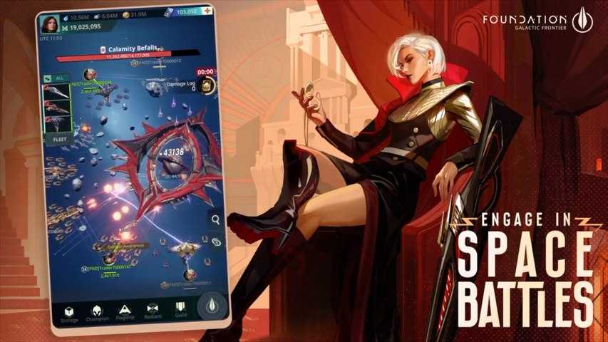 Foundation Galactic Frontier sci-fi strategia na telefon