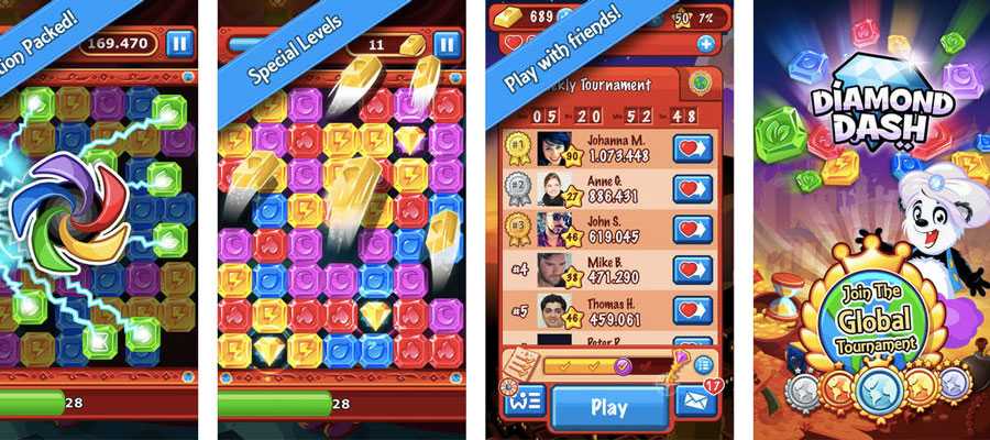 Diamond Dash match-3 gra na androida