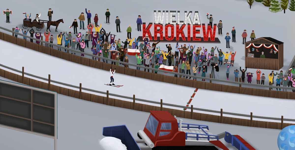 Ski Jump Simulator - gra skoczek narciarski symulator lotu Wielka Krokiew skocznia