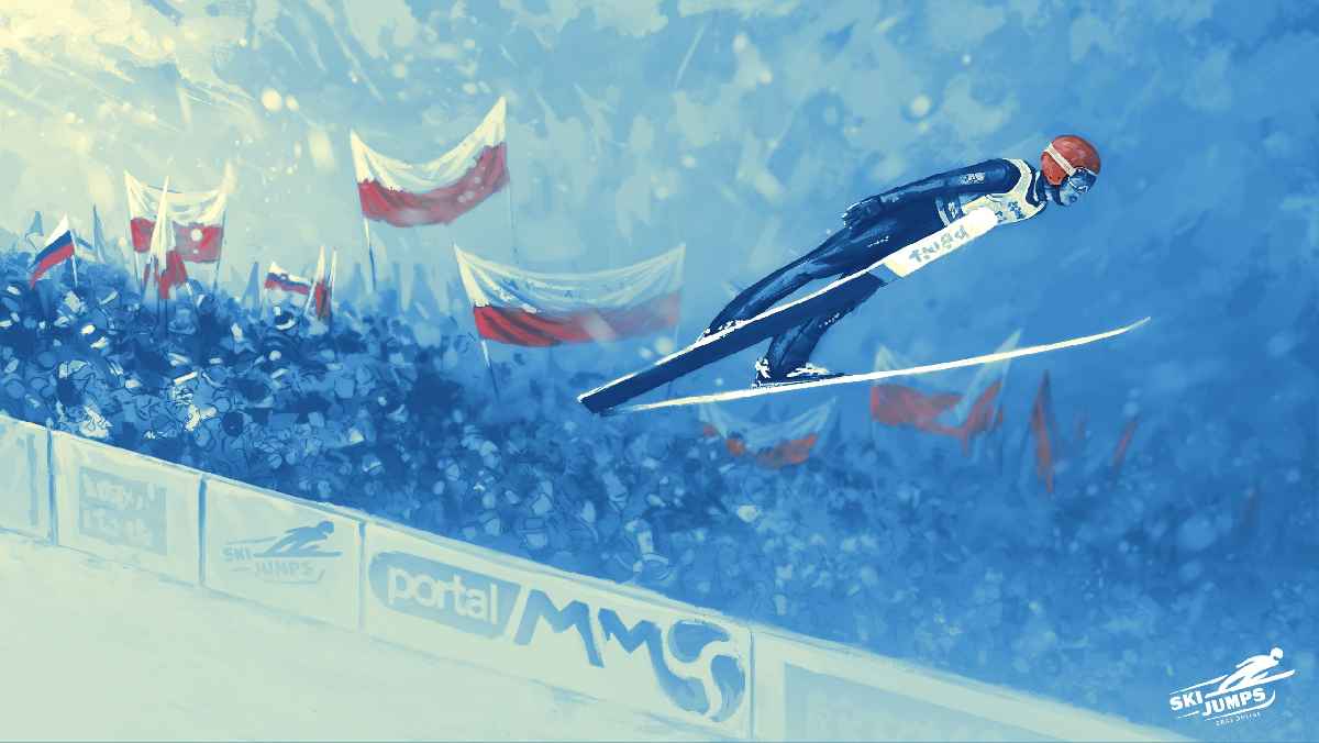 Ski Jumps skoki narciarskie gra na PC przeglądarka