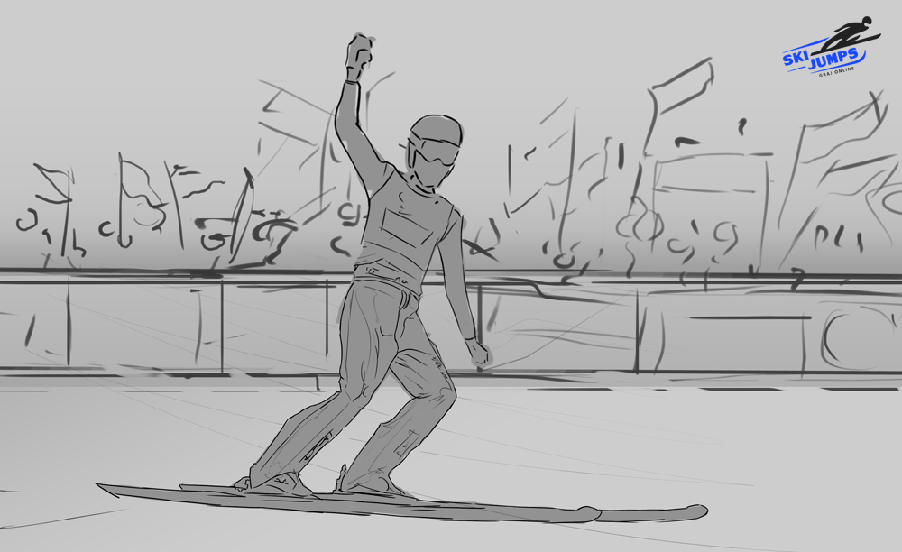 ski jumping gra