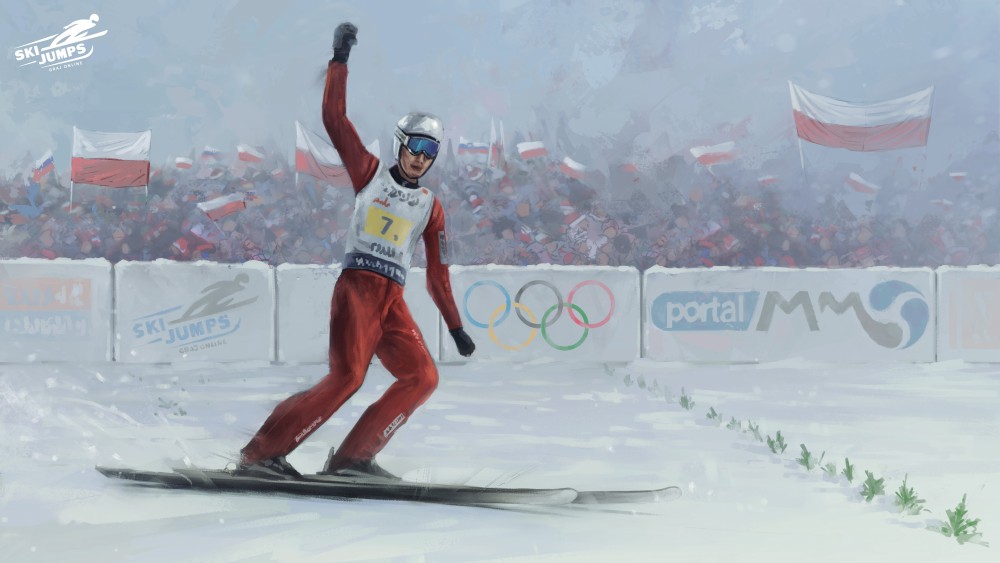 Ski Jumping artwork skoki narciarskie gra