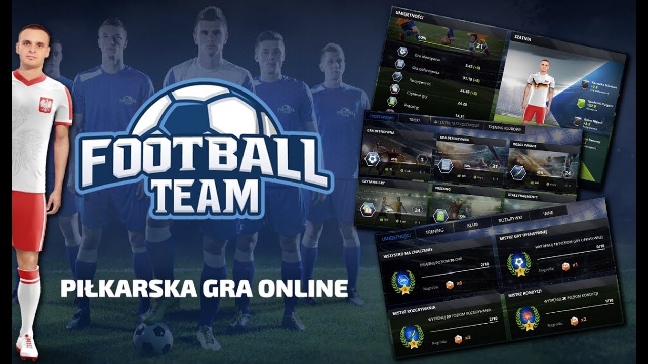 Football Team - gra piłkarska - gry piłka nożna - kariera piłkarza - manager online