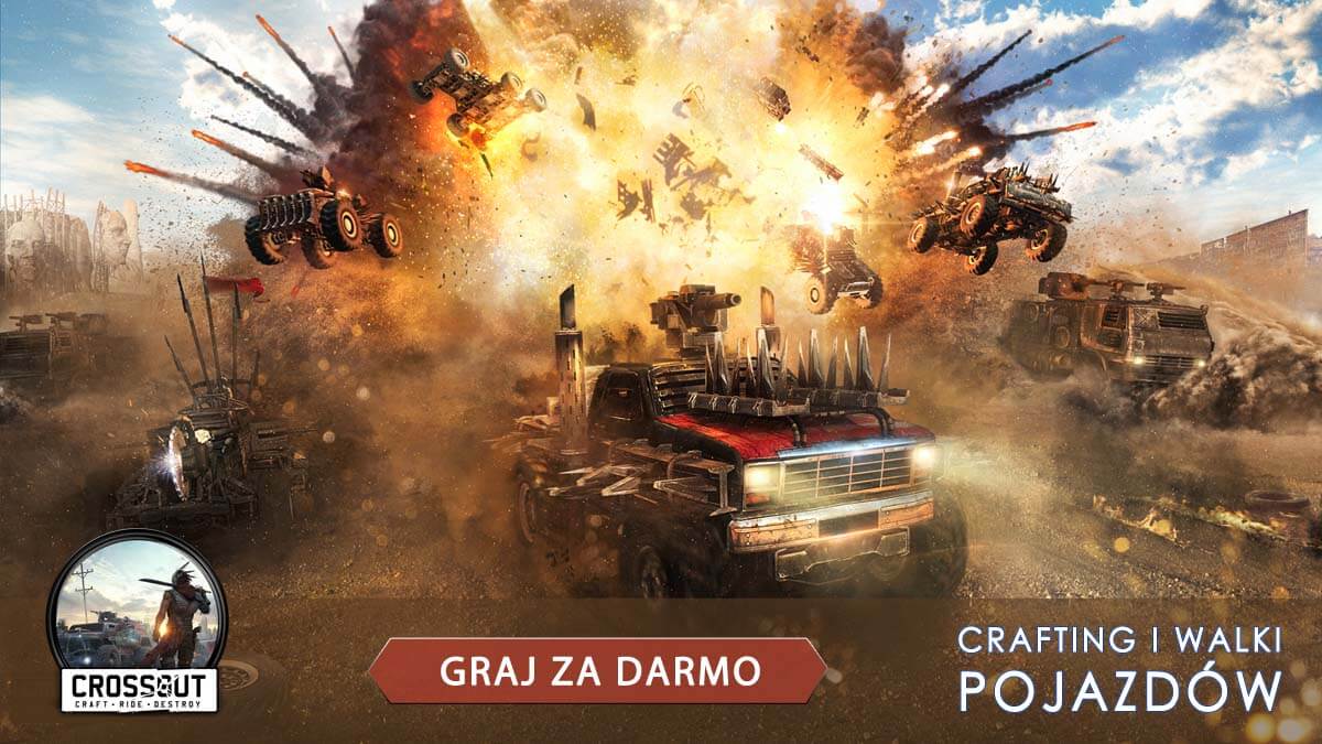 Crossout - gra walki pojazdów crafting wyścigi maszyny