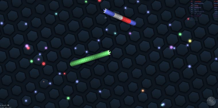 Slitherio gra zręcznościowa online za darmo na PC