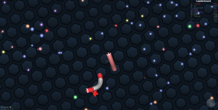 Slitherio przeglądarkowa darmowa gra PvP online robaki bitwy