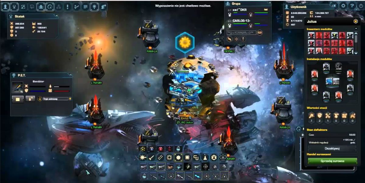 DarkOrbit darmowa przeglądarkowa gra MMORPG sci-fi 2D