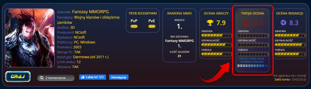 Portal MMO - ranking gier MMORPG głosuj na najlepsze