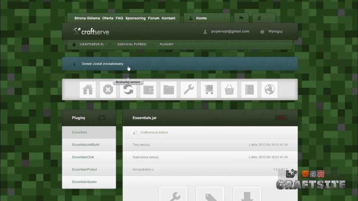 Craftserve hosting serwerów Minecraft