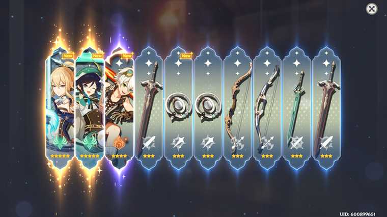 RNG Genshin Impact jakie szansy