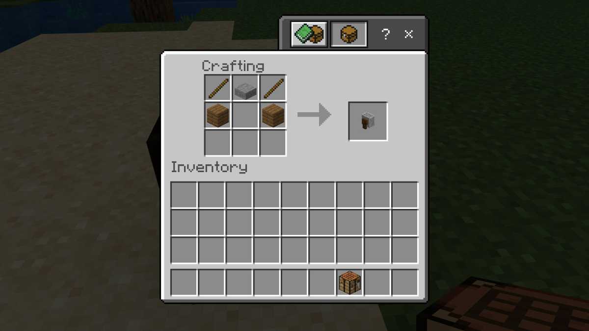 Kamień szlifierski Minecraft przepis