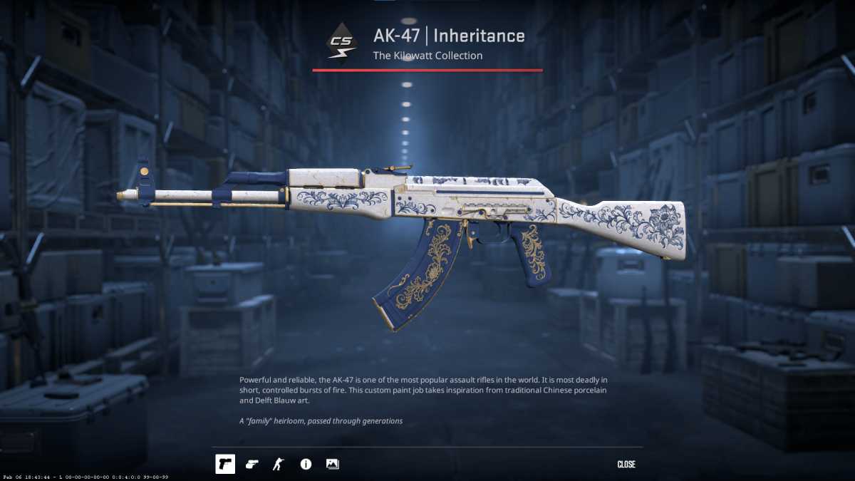 CS 2 skórki AK-47  Inheritance Kilowatt Case
