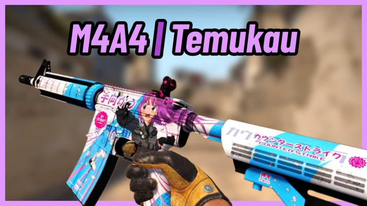 CS2 anime skórki M4A4 Temukau