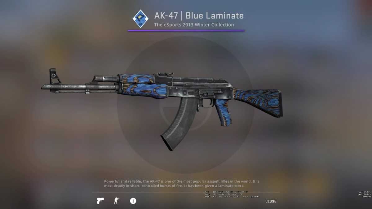 CS2 AK-47 Blue Laminate skiny niedrogo