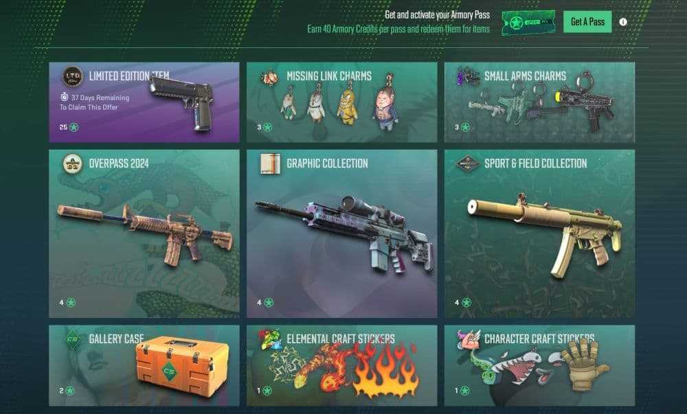 CS2 Armory Pass najlepsze skórki