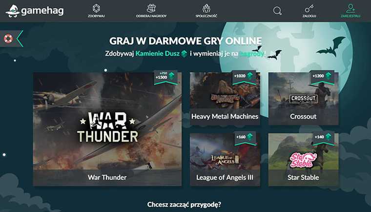 Gamehag.com graj i zarabiaj steam gift card