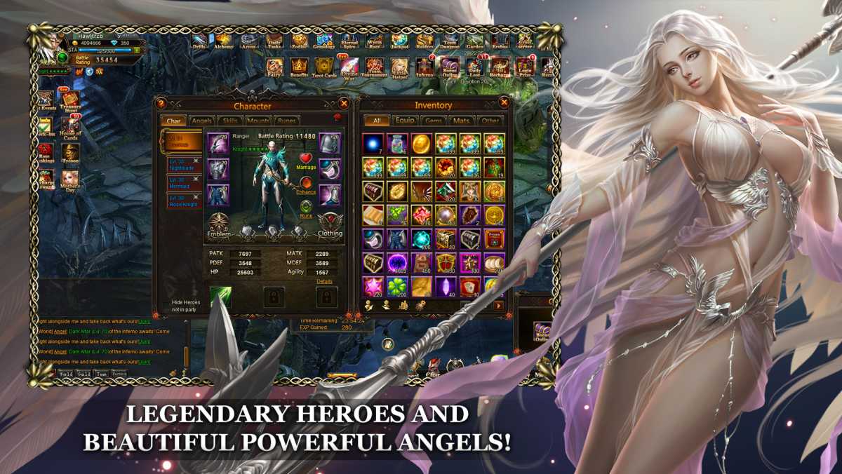 LoA gra match-3 fantasy MMORPG PL