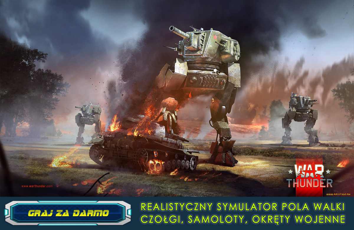 War Thunder – artwork z pojazdami wojskowymi różnych epok