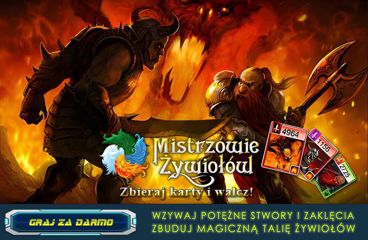 Mistrzowie Żywiołów – fantasy gra karciana MMORPG