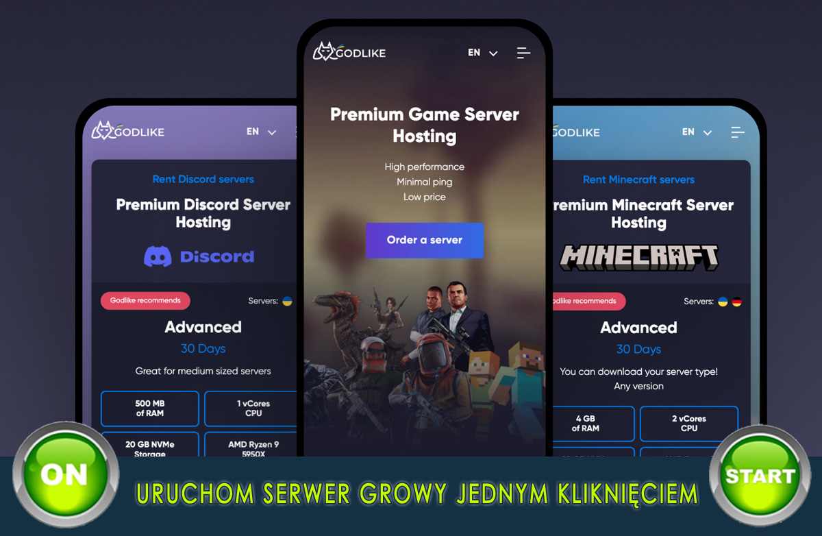 Nowoczesny serwer gamingowy dla graczy online