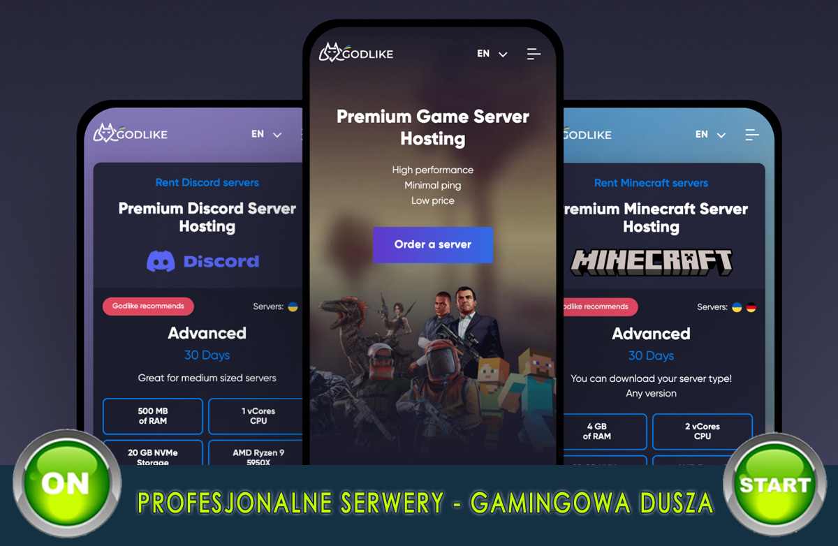 Profesjonalny hosting gier z niskim pingiem