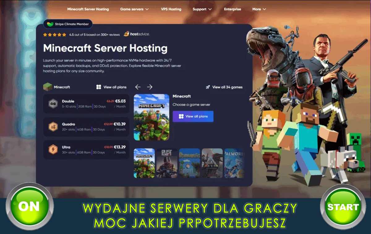 Własny prywatny serwer Minecraft z modami i pluginami