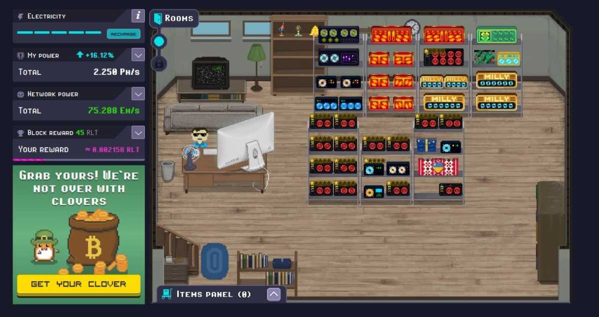 RollerCoin przeglądarkowa gra zarabianie w internecie