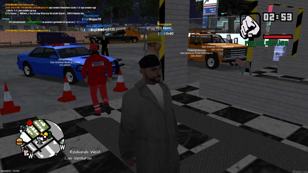 Aplikacja MultiRPG integracja kont Multi Theft Auto
