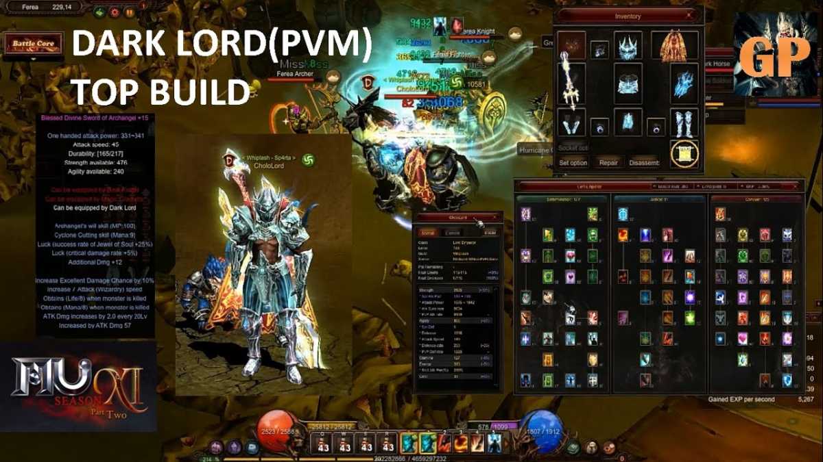 MU Online gra fantasy MMORPG na przeglądarkę najlepsze buildy postaci