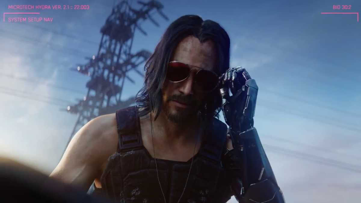 Cyberpunk 2077 gra postacie Johnny Silverhand