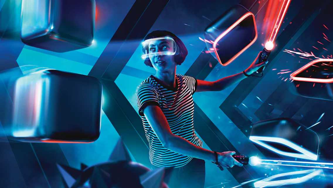 Beat Saber wirtualna rzeczywistość zręcznościowa gra VR
