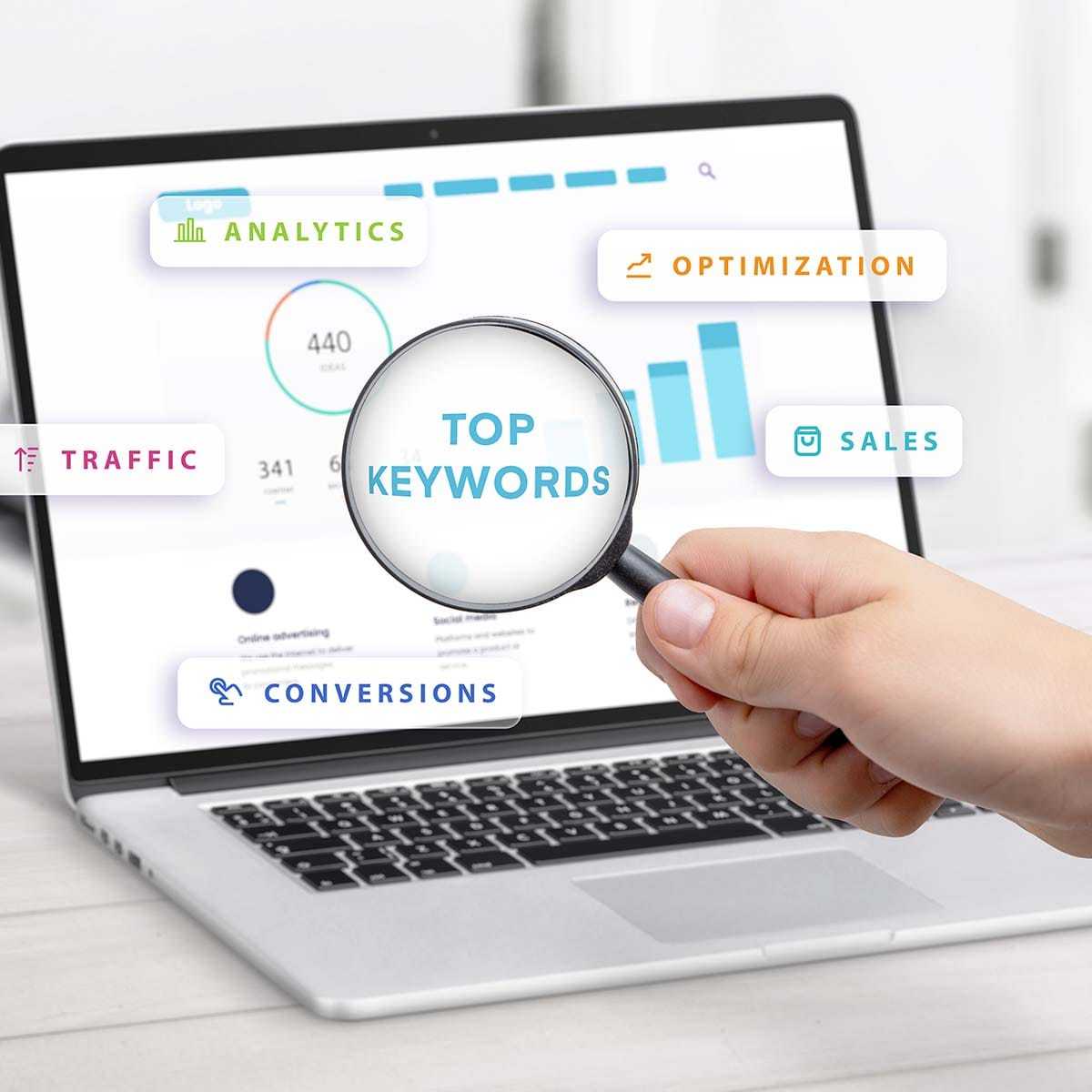 Analiza fraz kluczowych Top SEO keywords
