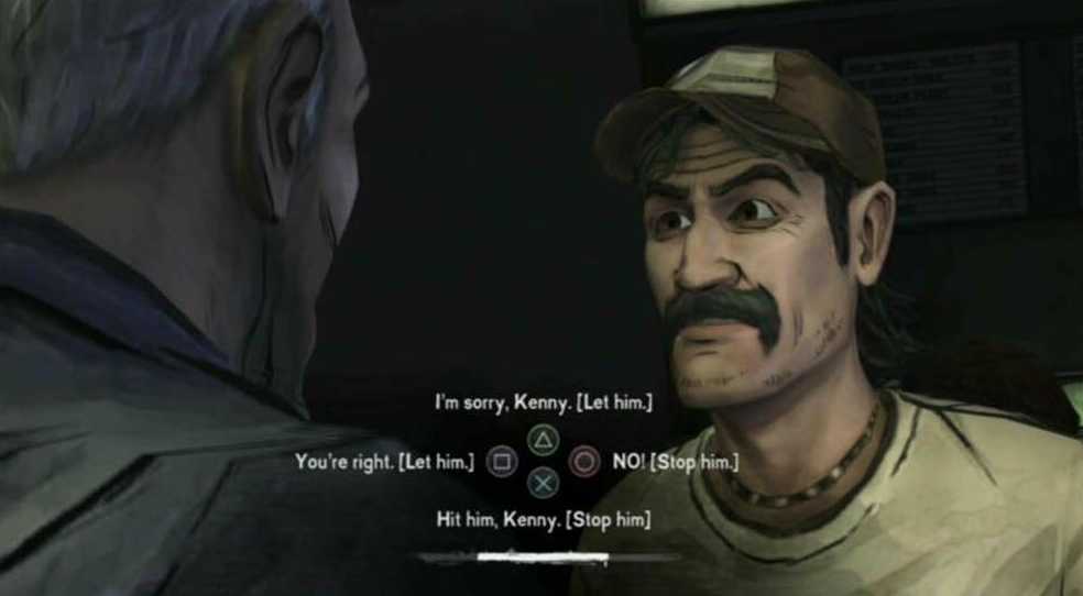 The Walking Dead Telltale choice-based game