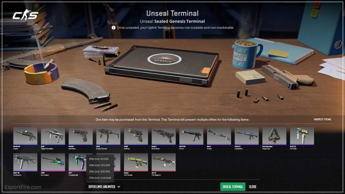 Counter Strike 2 skórki handel skinami w Steamie