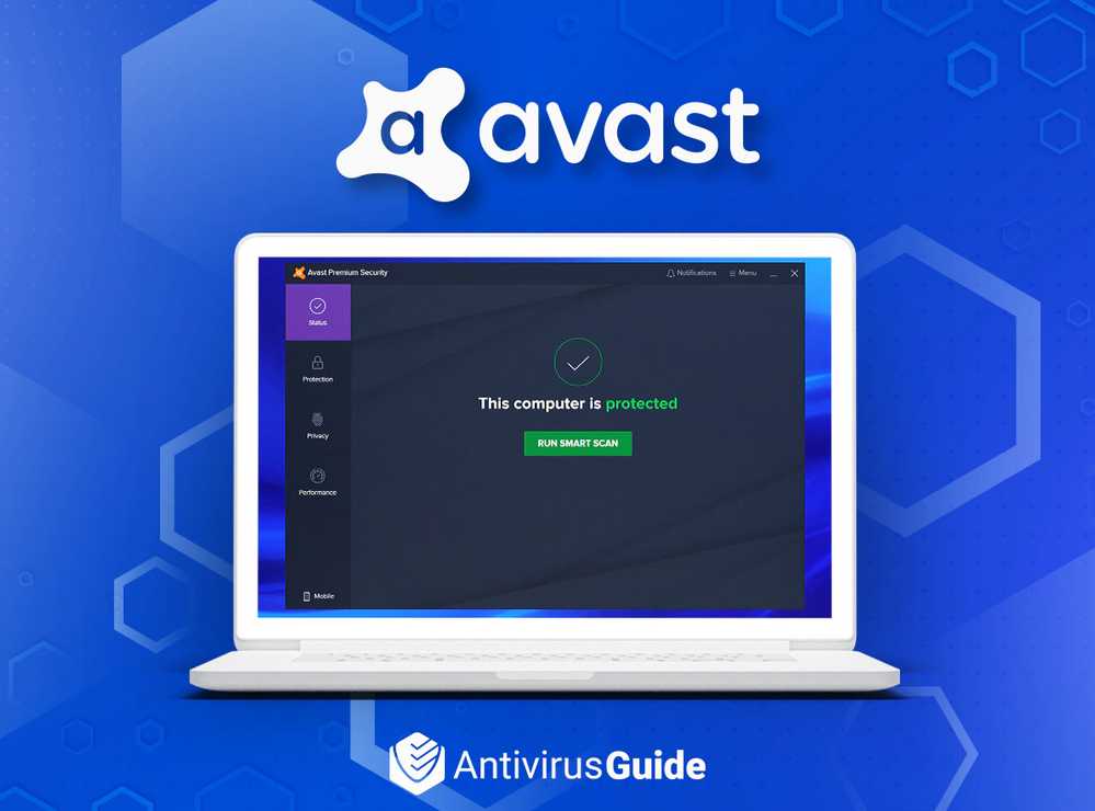 Avast Antivirus wybór komponentów ochrony podczas instalacji